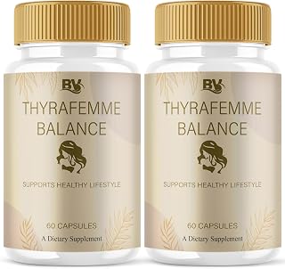 (2 Pack) Thyrafemme Balance Supplement, Thyrafemmes Capsules Maximum Strength Overall Health and Wellness Management Support Supplement, Thyrafemme Premium Wellness Tablets Reviews (120 Capsules)