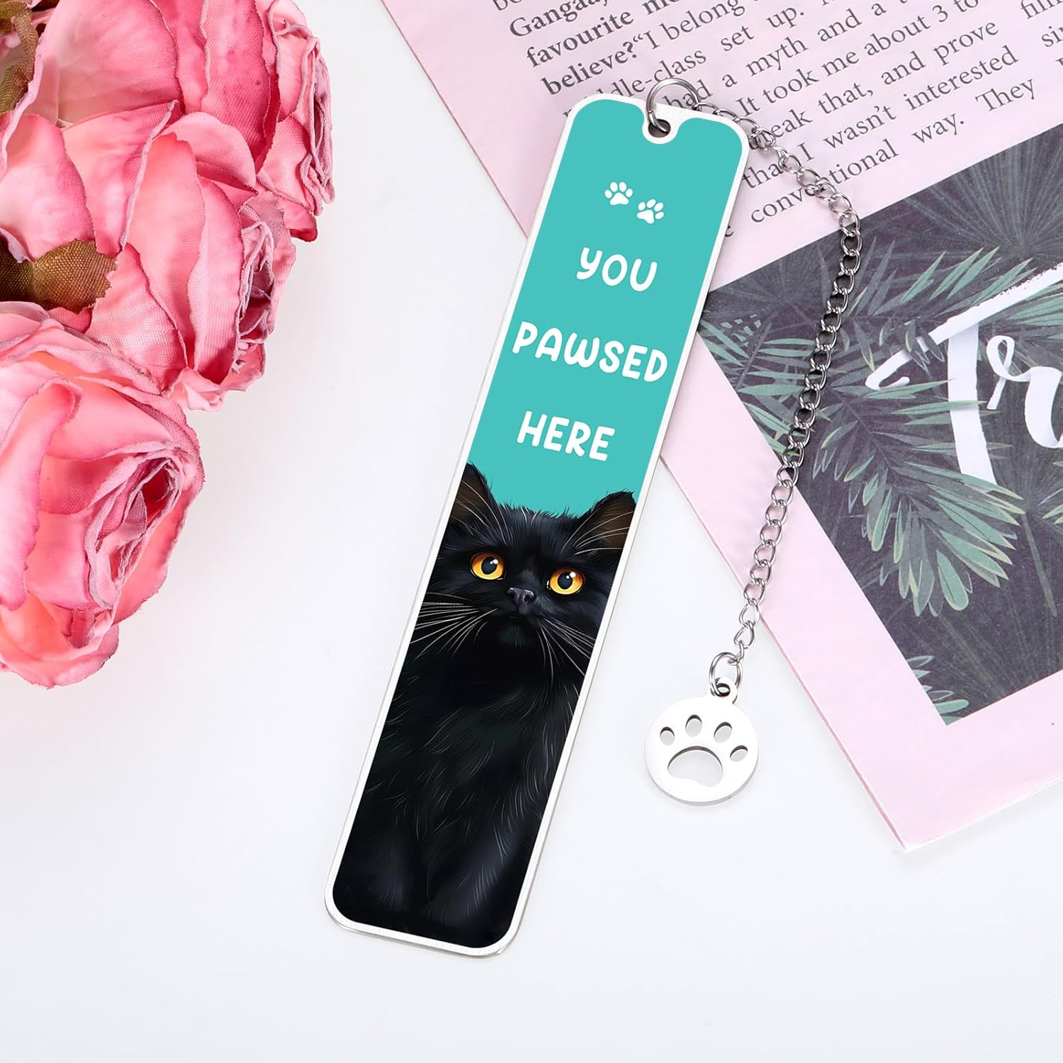Black Cat Bookmark, Cat Bookmark for Women Men, CAT Lover Gifts for Women Men Kids, Stocking Stuffers for Teen Girls Boys, Birthday Christmas Gifts for CAT Lovers, Book Accessories for Reading Lovers - Image 6