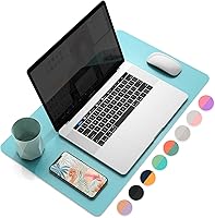 Vista 33 de YSAGi Almohadilla de Escritorio de Oficina, Tapete de Escritorio, 23.6" x 13.7" Ultra Delgada Impermeable de Cuero PU Secante de Escritorio