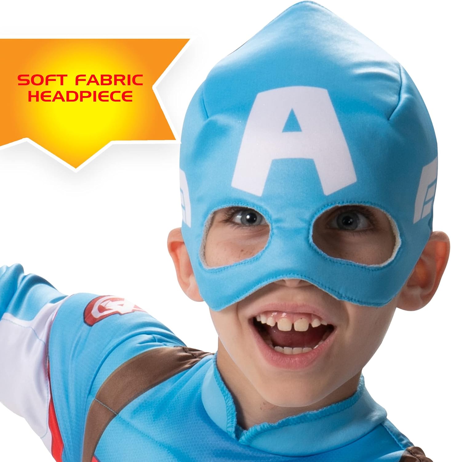 Jazwares Marvel Youth Captain America Costume Steve Rogers Superhero Halloween Costume