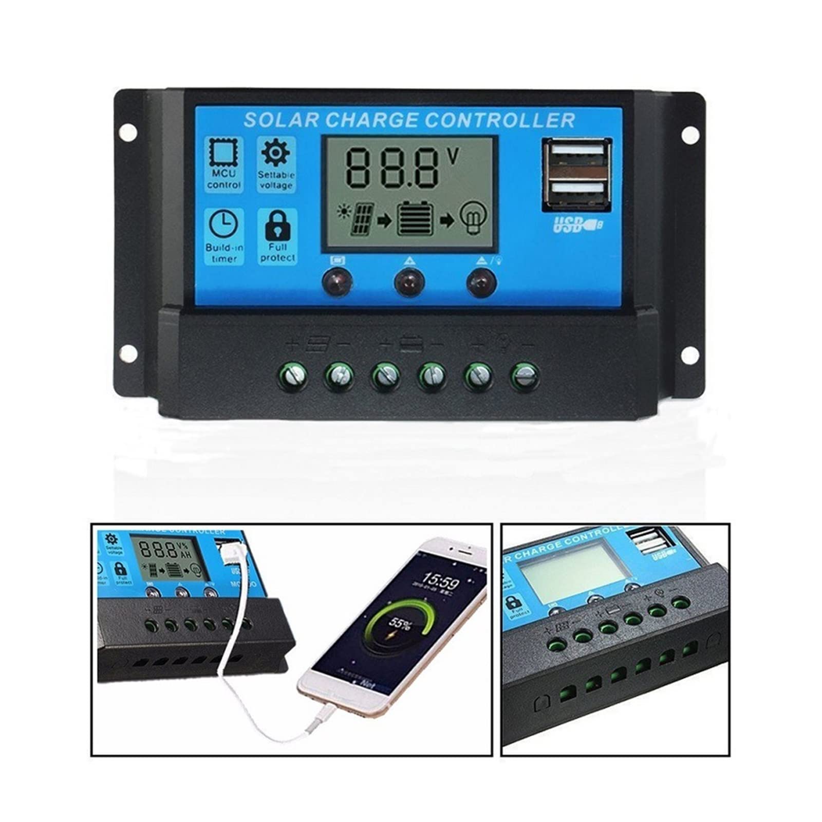 Pannello Solare Pannello Solare 40W 18V Pannello Solare Pannello Solare Fotovoltaico Monocristallino Esterno Auto Portatile Yacht