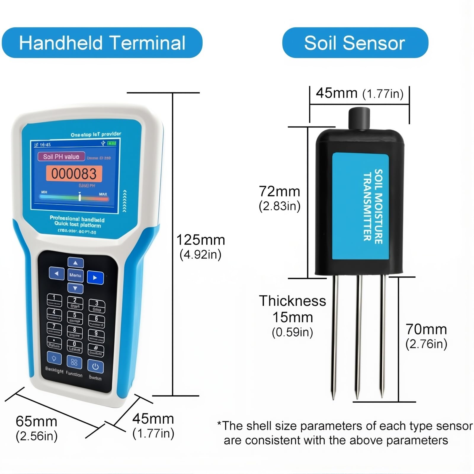 Bodentester 7-in-1, Digitales pH-Messgerät mit NPK, Feuchtigkeits- und Temperatursensoren für Gartenarbeit, Rasenpflege, Innen- & Außenpflanzengebrauch
