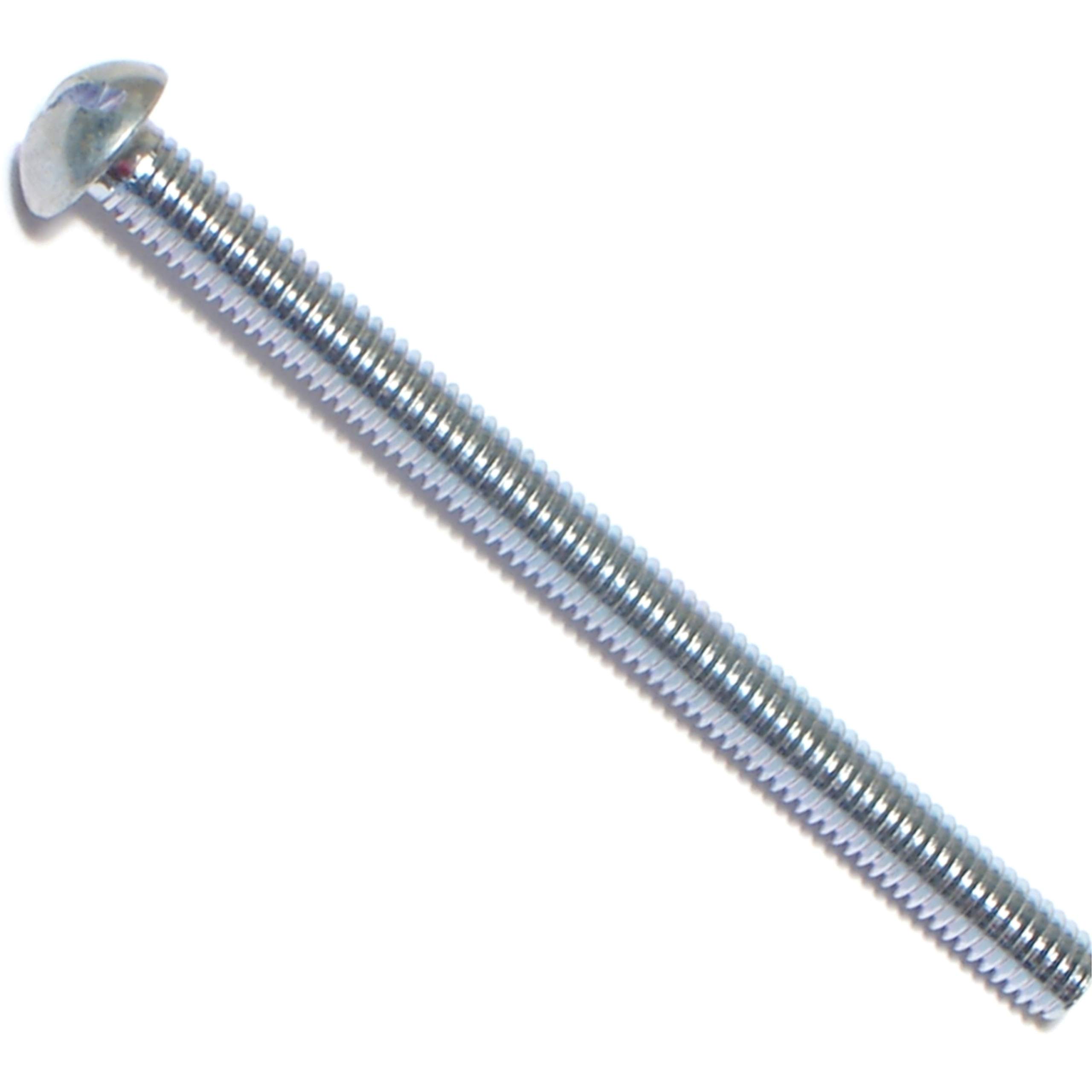 10-32 x 4 Slotted Machine Screws - Zinc Plated -8
