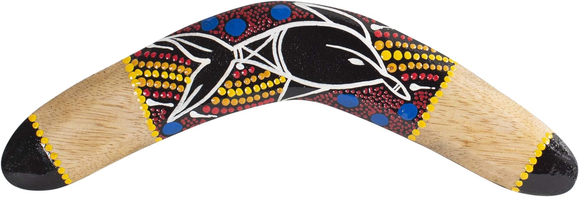 Australian TreasuresBoomerang (11.8'') Dolpin Painting Wood - Boomerang for Kids