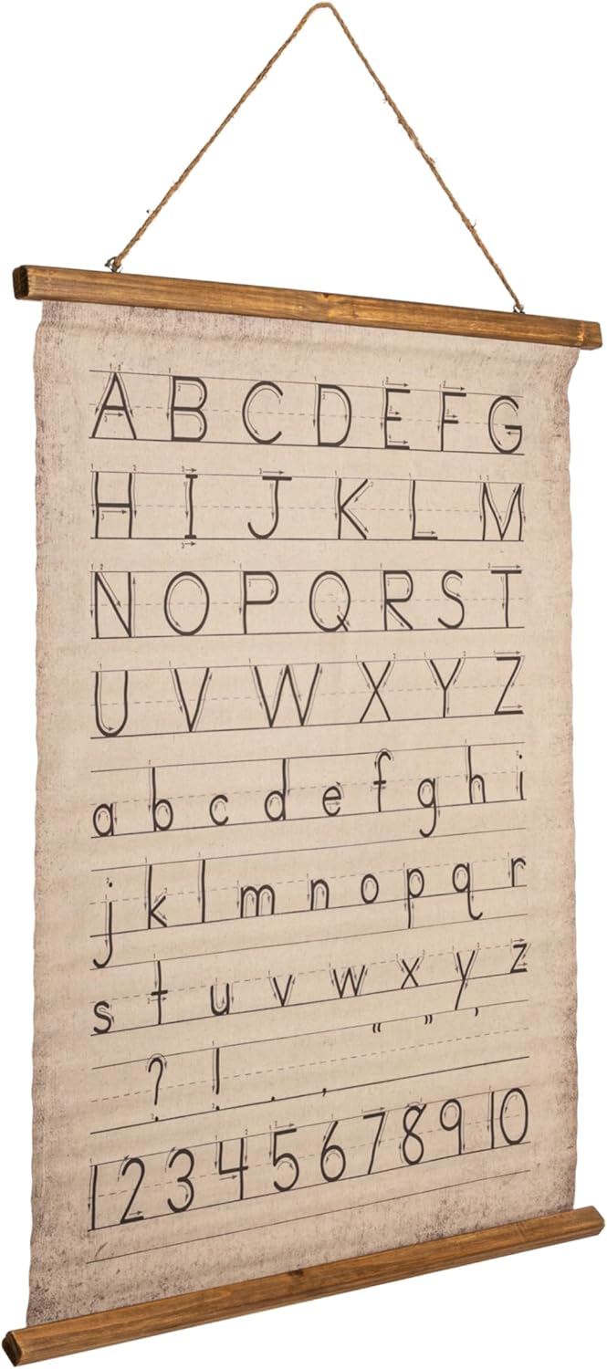 Creative Co-Op Alphabet & Numbers Wall Décor