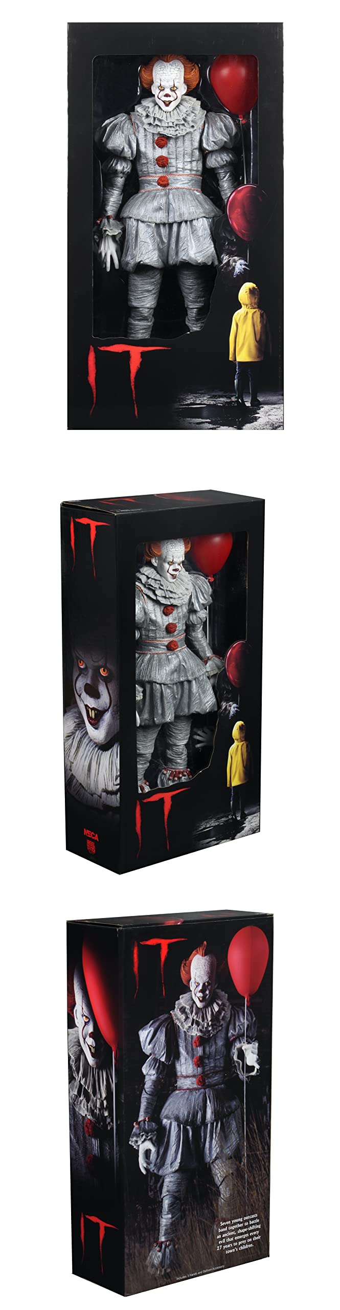 NECA IT 2017: Pennywise 1:4 Scale Action Figure : Amazon.sg: Toys
