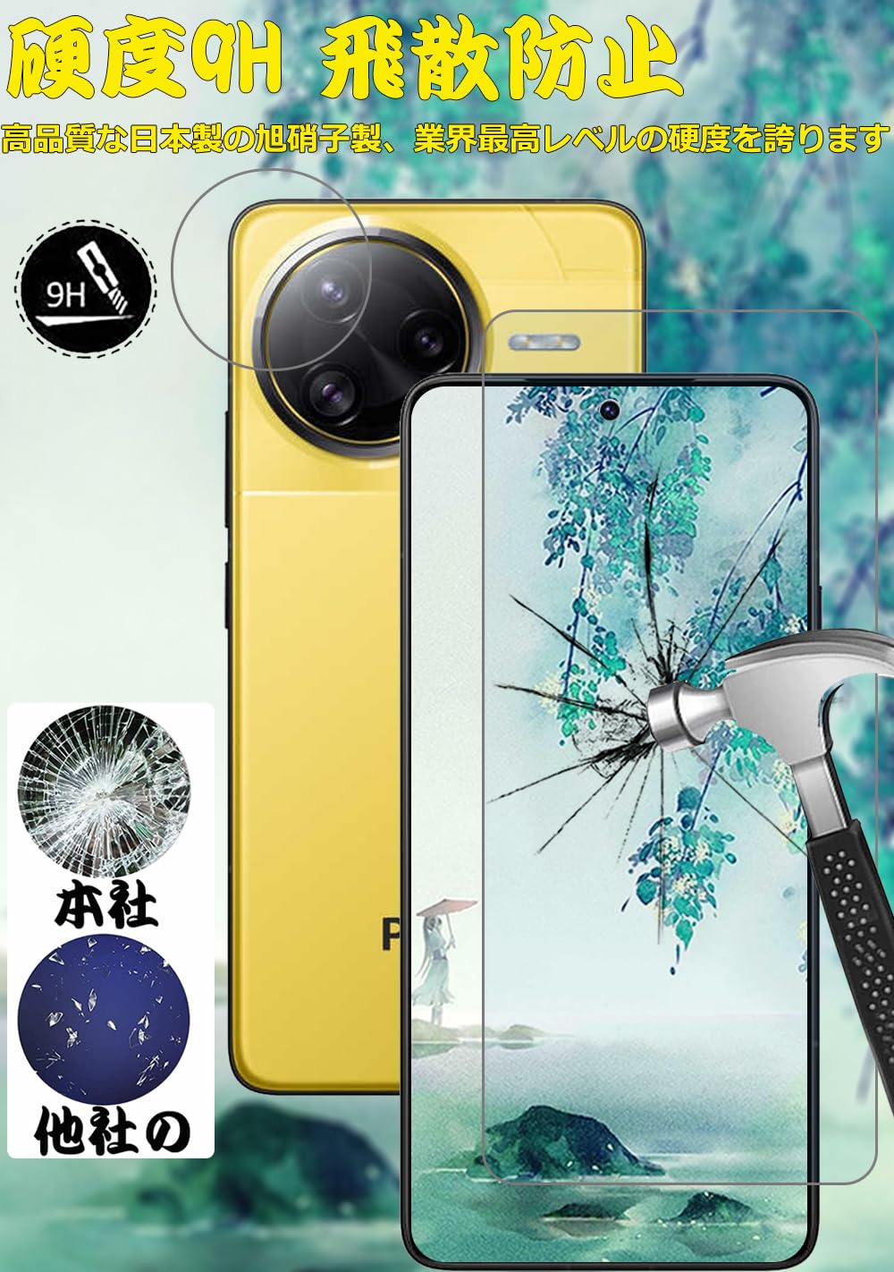 Amazon.co.jp: 【ブルーライトカット 93%】【4枚入り】Xiaomi Poco F7
