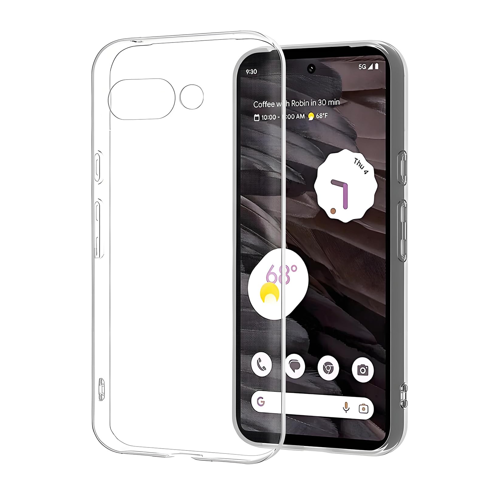 Xicyole Google Pixel9a 保護ケース 軍用MIL基準 柔らかい 透明TPUケース 極薄 落下保護 傷防止 滑り防止 指紋防止 黄ばみにくい 全面保護
