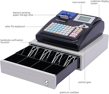 Amazon.co.jp: レジスター 電子デジタル LED 48 キー レジ 36 部門