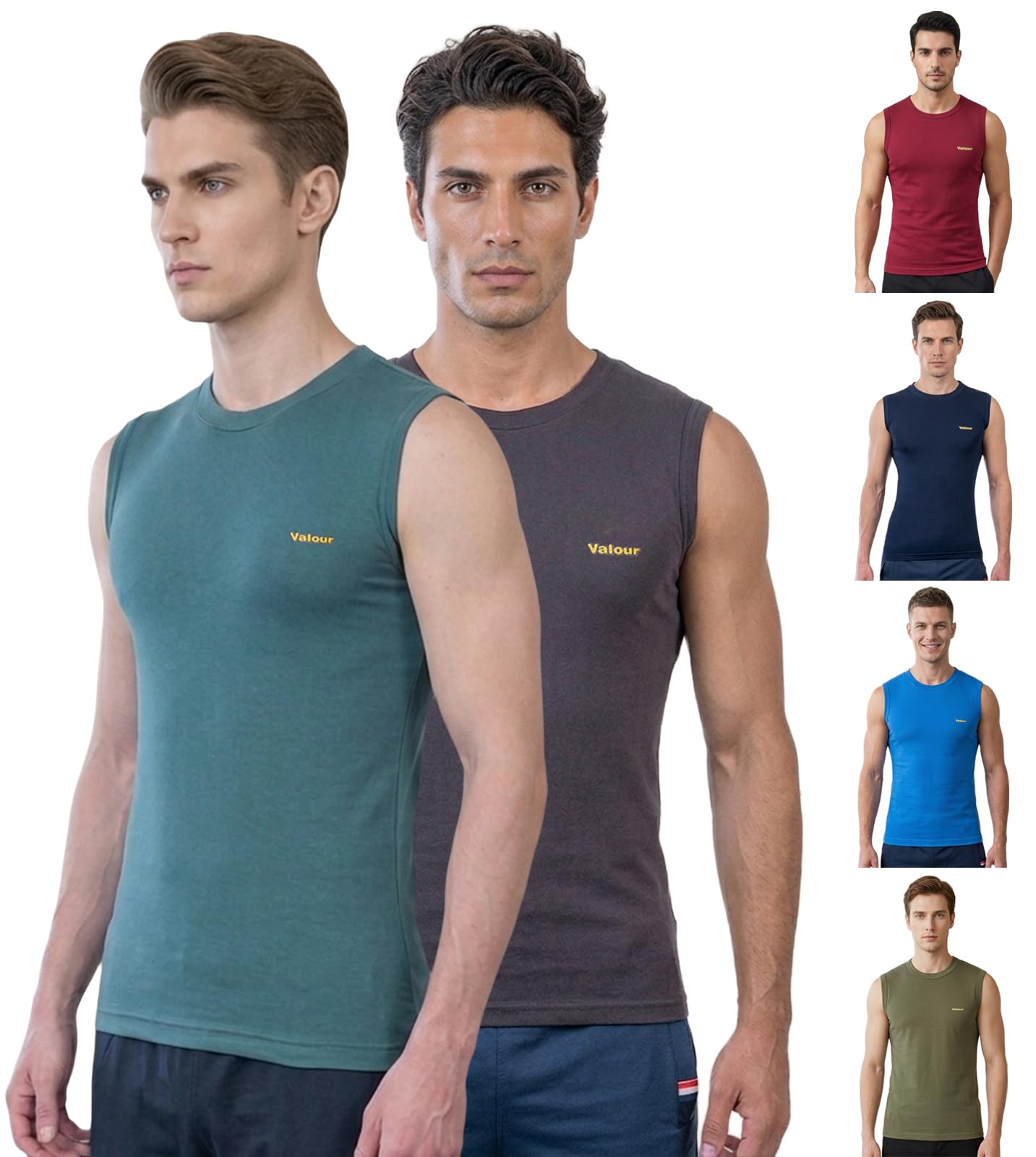Men's Cotton Modern Fit Vest (Pack of 6) (Prints May Vary)-image-28
