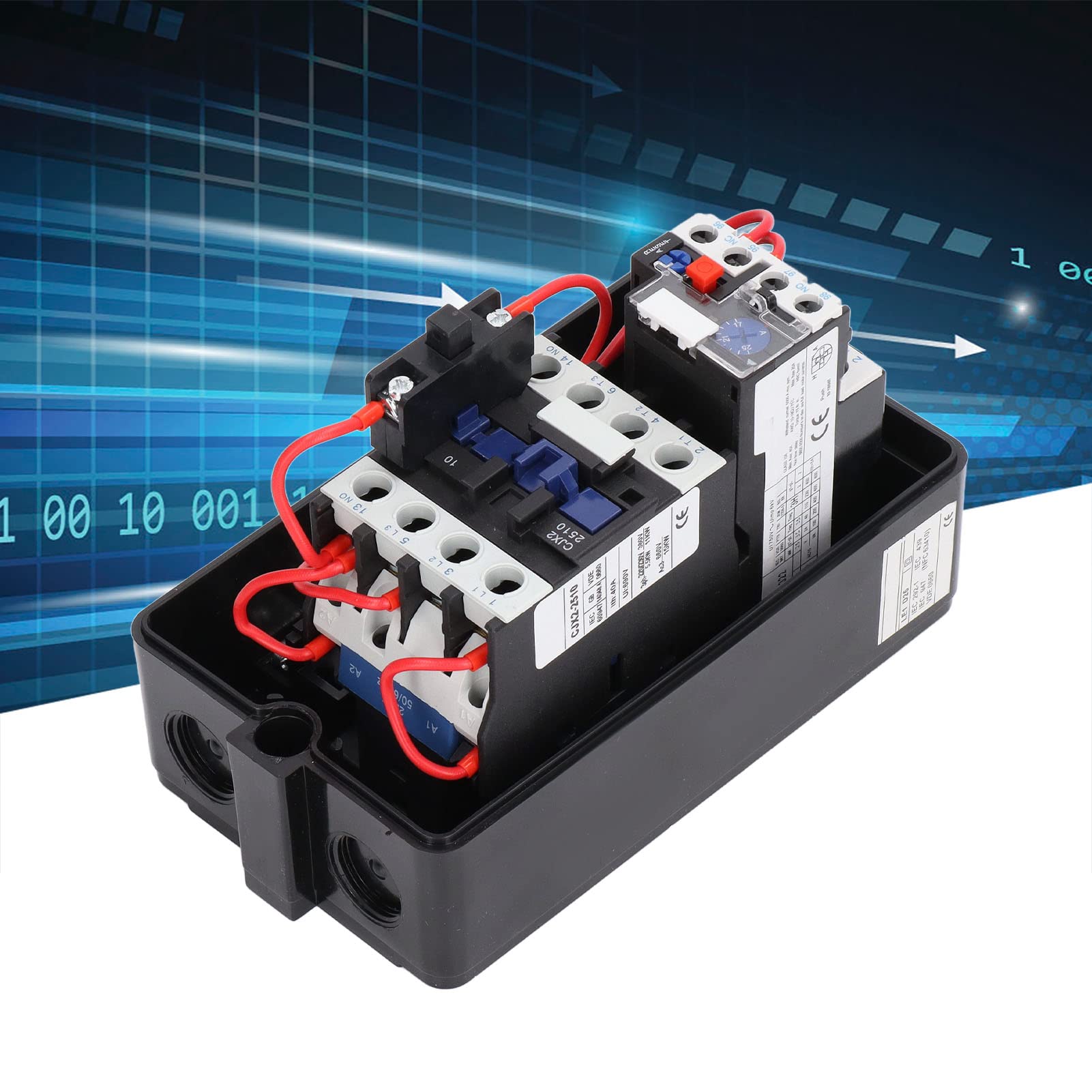Démarreur Moteur Magnétique Monophasé/Triphasé 220-400V IP55 - Interrupteur Étanche Pour Moteur Électrique 2.2-4KW