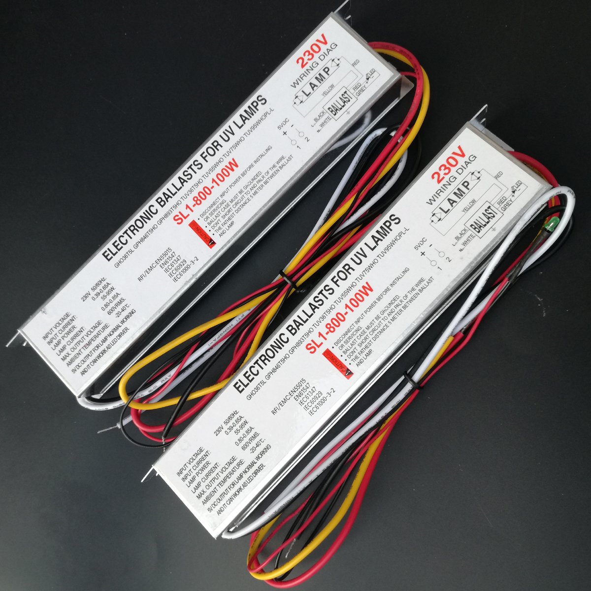 2 55–95 W 230 V keimtötende Lampe elektronischen vorschaltgeräten UV-Vorschaltgerät für UV-Lampen gho36t5l gph846t5ho gph893t5ho tuv36t5ho tuv55who tuv75who tuv95whopl-l SL1–800–100 W
