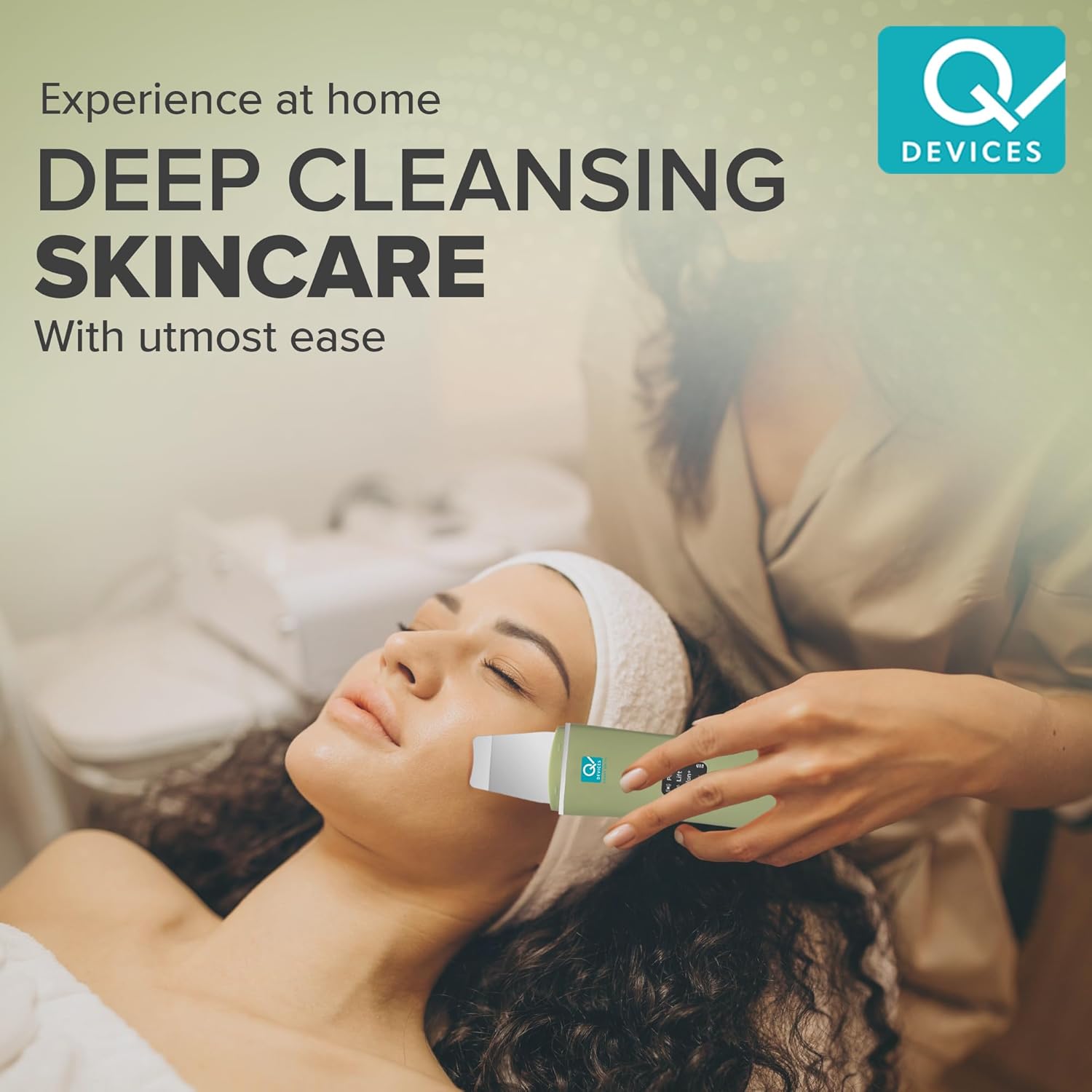 Q DEVICES Ultrasonic Facial Skin Scrubber, 4 Modes, Blackhead Remover, Facial Pores Cleaner, Stainless Steel Spatula, Extractor Tip, Silicone Covers, Rechargeable Q DEVICES Ultrasonic Facial Skin Scrubber, 4 Modes, Blackhead Remover, Facial Pores Cleaner, Stainless Steel Spatula, Extractor Tip, Silicone Covers, Rechargeable