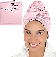 Vista 11 de Envoltorio de toalla de microfibra para el cabello para mujeres - Regalo y viaje - Suave como la seda - Cabello rizado, ondulado, liso para chicas