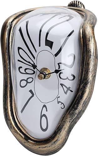 Reloj derretido Dali Reloj de pared inspirado en el arte, reloj de pared inspirado en el arte, para colgar en estantes y surrealistas, para