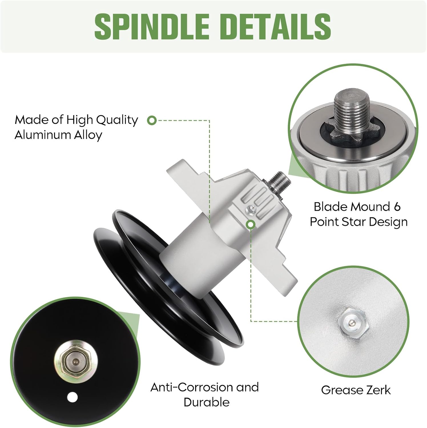 918-04456 918-04461 Spindle Assembly Fit for Cub Cadet/MTD/Troy Bilt/Toro 42 Inch Mower Deck LT1042 LX420 LX425, Replaces 618-04456 618-04461 112-0460
