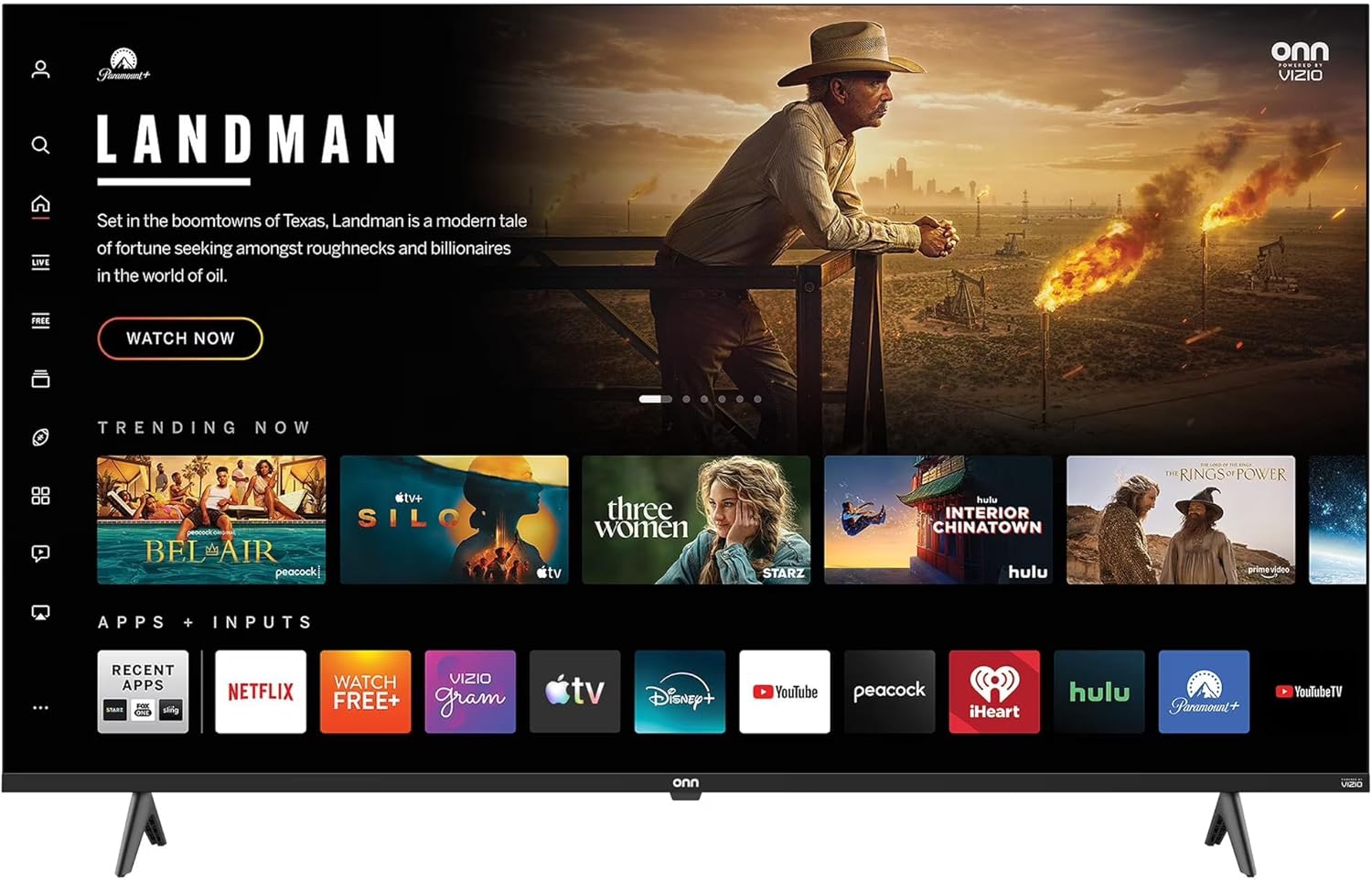 VIZIO Onn 32S2V1 32" Class (720p) HD Powered Smart, Fast Streaming, & Compatible with Apple AirPlay, Google Home, and Alexa (Renewed)