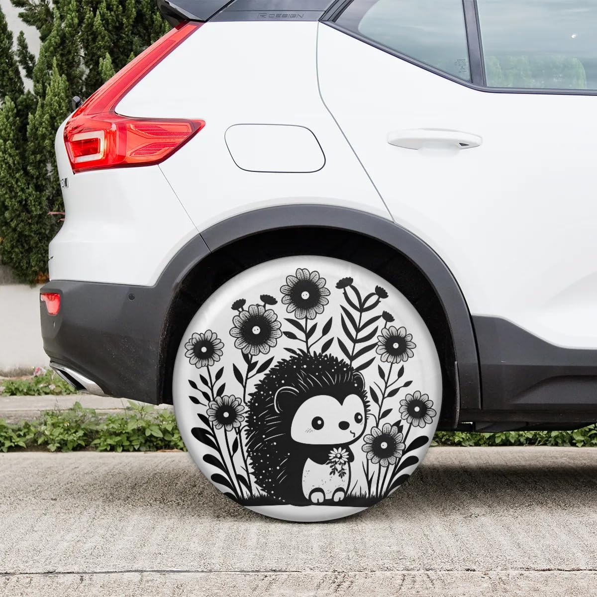 LOJAOGON Hedgehog Spare Tire Cover - Universal 14 Inch Waterproof Dust-Proof Wheel Protector For Trailers, RVs, Trucks - View #10