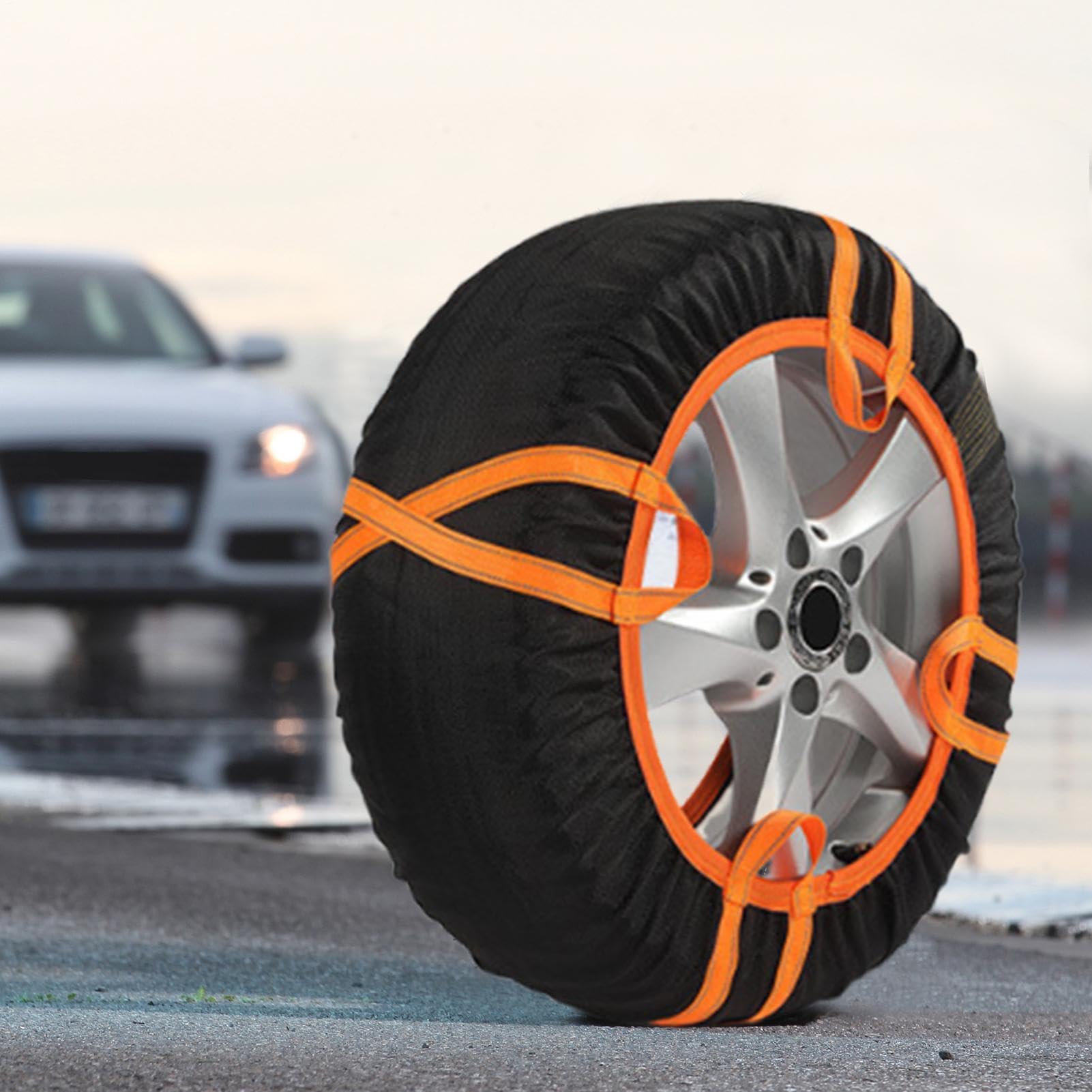 Reifensocken für Schnee, Auto-Schneesockenkette