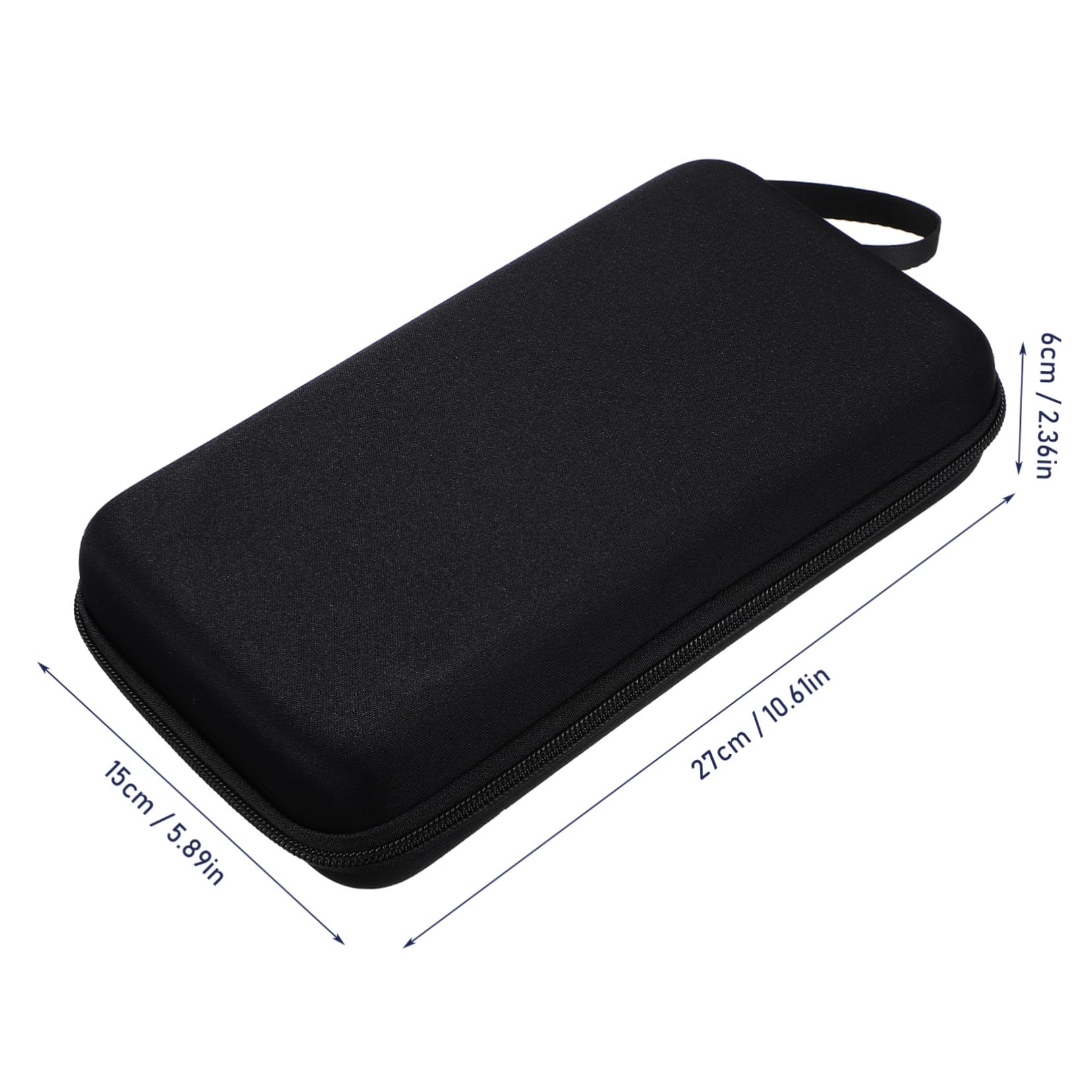 GALPADA Microphone Storage Bag Portable Hard Shell Case for Dual Microphones Accessories Padded Dividers Convenient Travel Handle Protective Durable Design