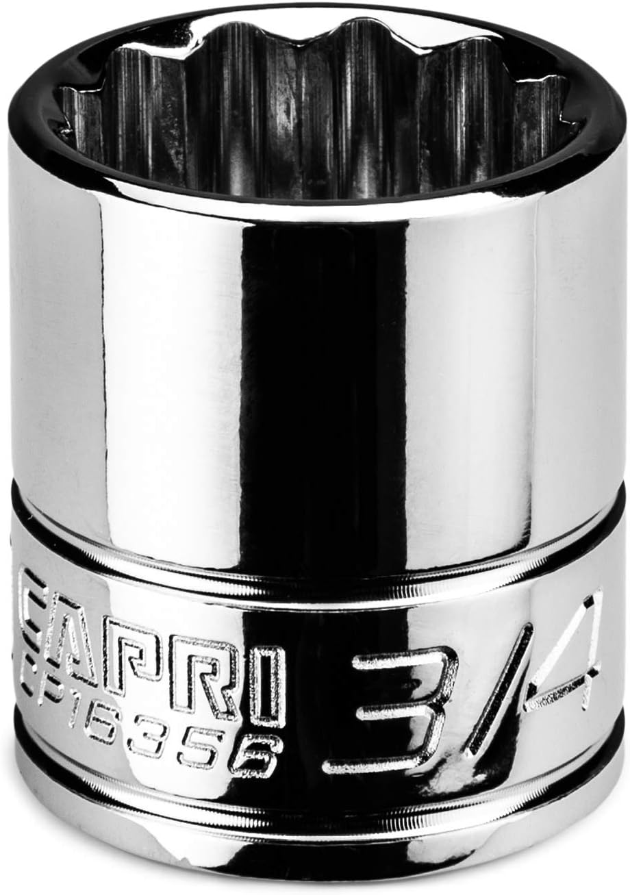 Capri Tools 7/16 in. Shallow Socket, 3/8 in. Drive, 12-point, SAE