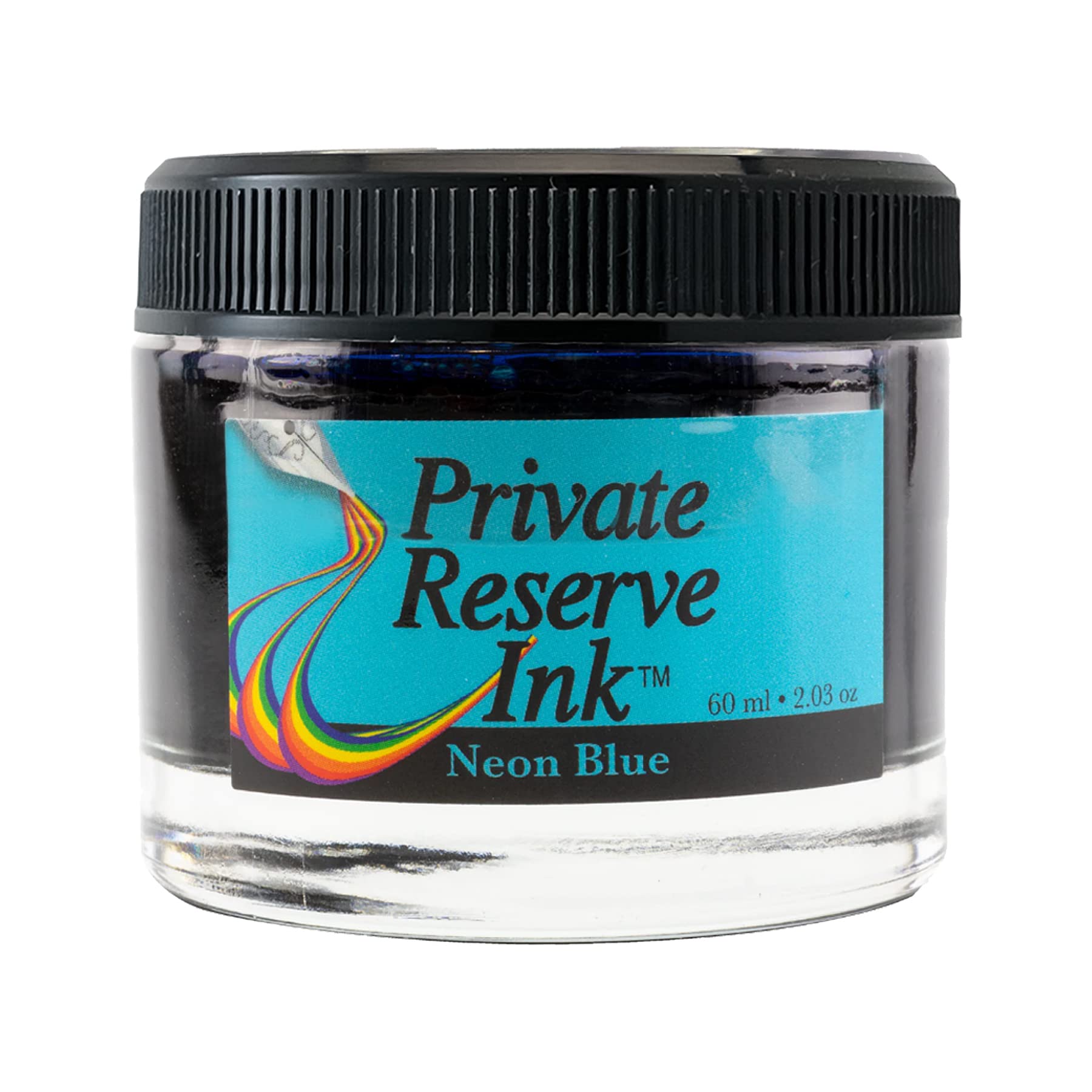 Private Reserve Ink® - 60 ml Ink Bottle (Neon Blue), 1 Count (Pack of 1)