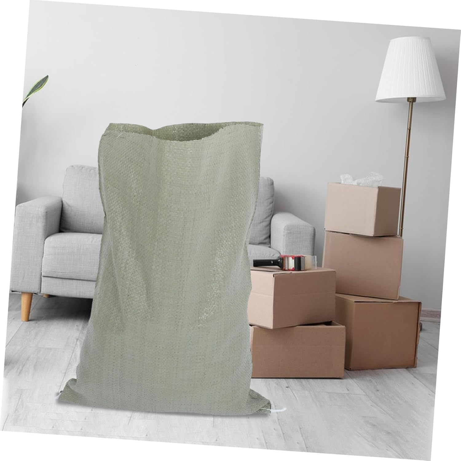 Veemoon 50pcs Heavy-duty Moving Bags Extra Large Storage Tote for Camping Laundry and Home Reusable Organizer for Debris Removal and Packing