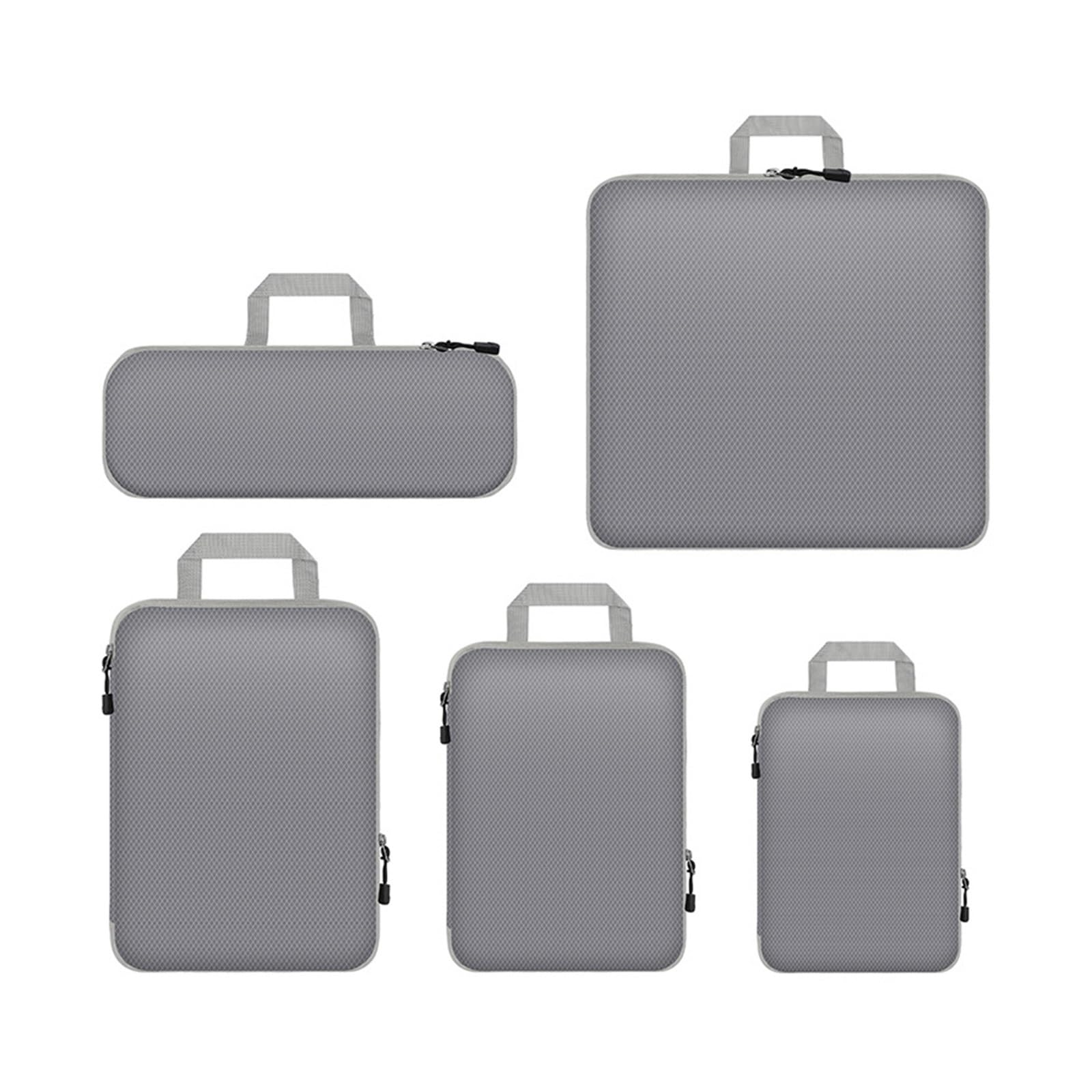 Organizzatori da Viaggio a Compressione Cubi di imballaggio a compressione ultraleggeri espandibili Valigia Organizer Borse Organizer for zaino 5 pezzi