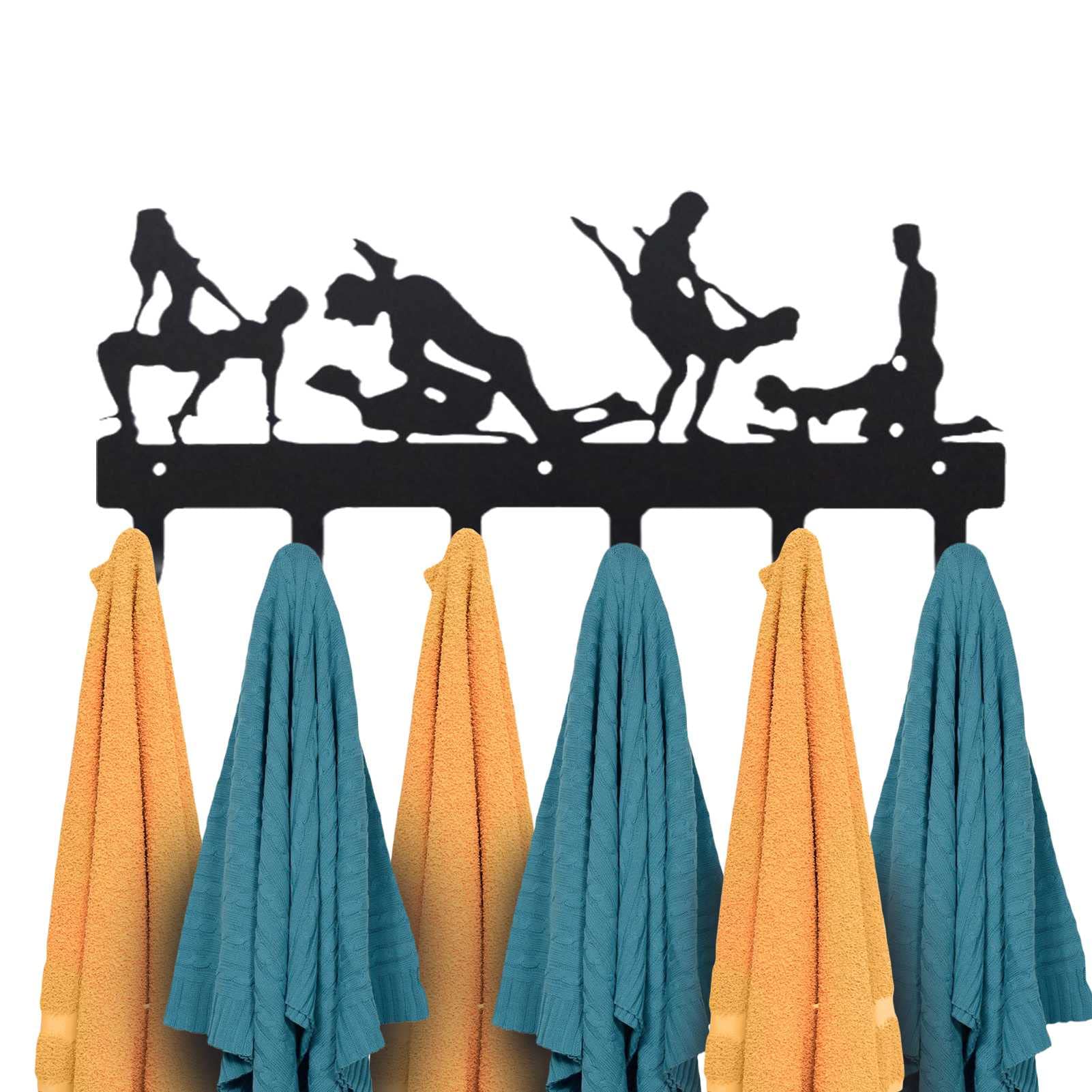 LVMMO Funny Wedding Gifts for Couple Key Holder for Wall (6-Hook Rack) Decorative, Metal Hanger for Front Door, Kitchen, or Garage | Store House, Work, Car, Vehicle Keys | Vintage Decor