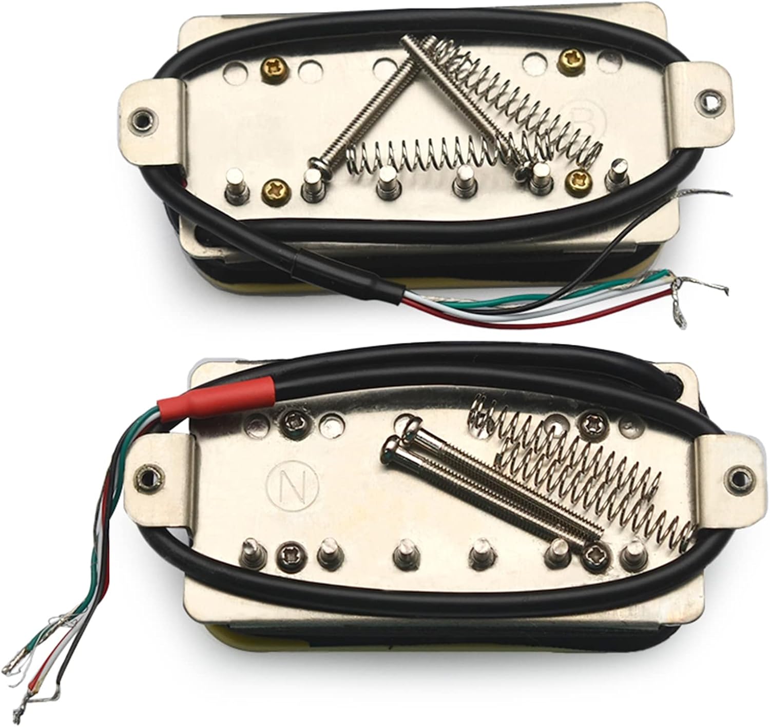 SAPHUE Alnico 5 Electric Guitar Pickup Humbucker Double Coil Pickup Alnico V Guitar parts Ivory/Black