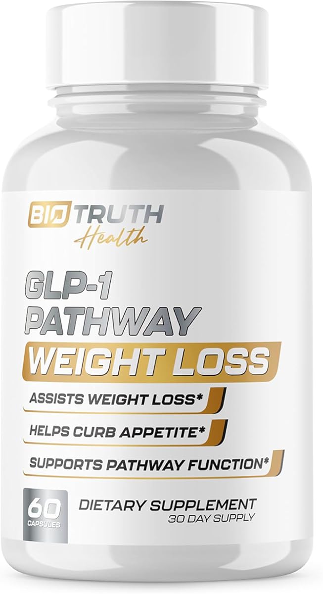 GLP-1 Pathway Weight Loss Pills | Fat Burner for Men & Women | Supports Healthy Pathways Associated with GLP-1 Activity | Appetite Suppressant Support + Energy Assist - 60 Capsules for Adults