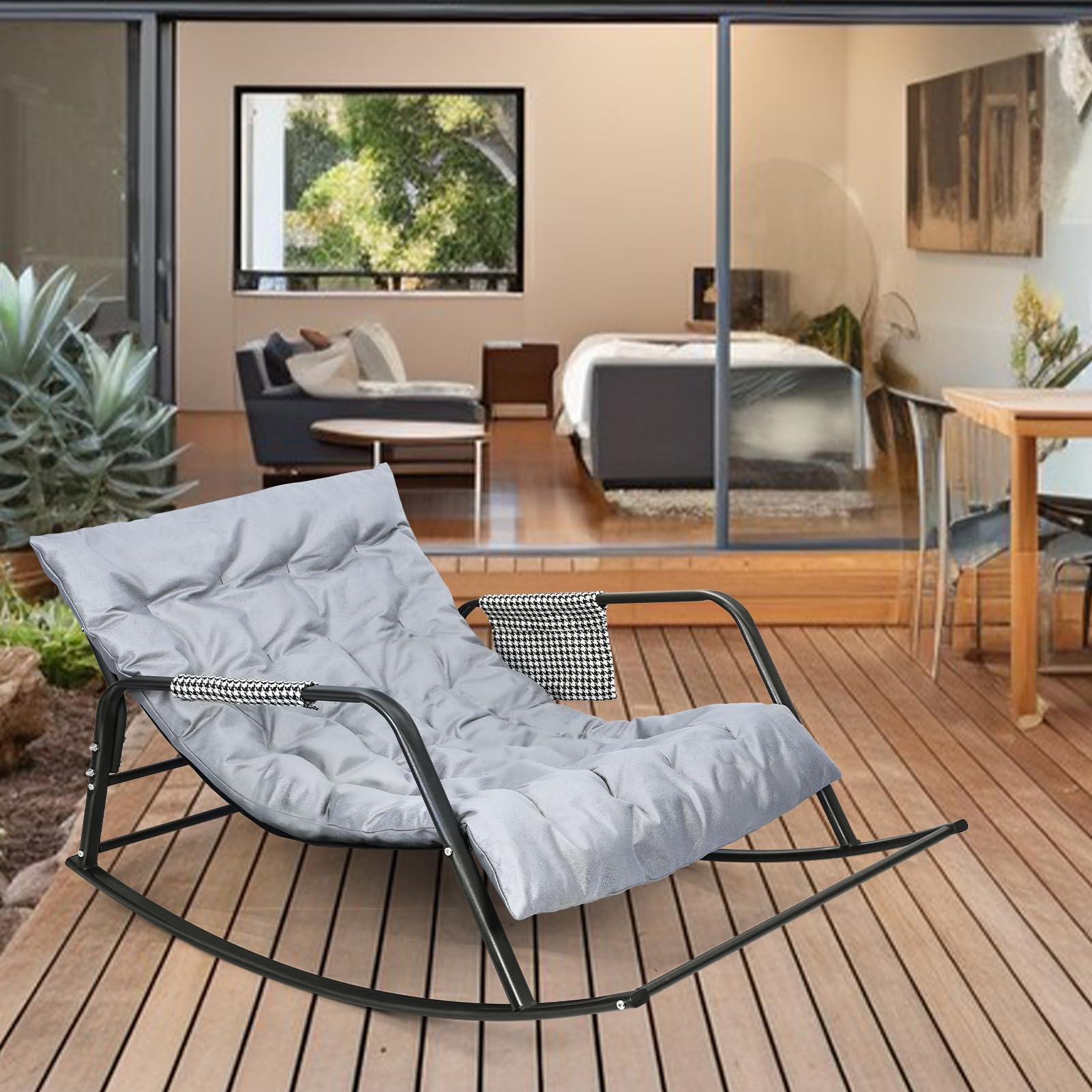 Chaise de jardin relaxante pour lire et faire la sieste sur la terrasse