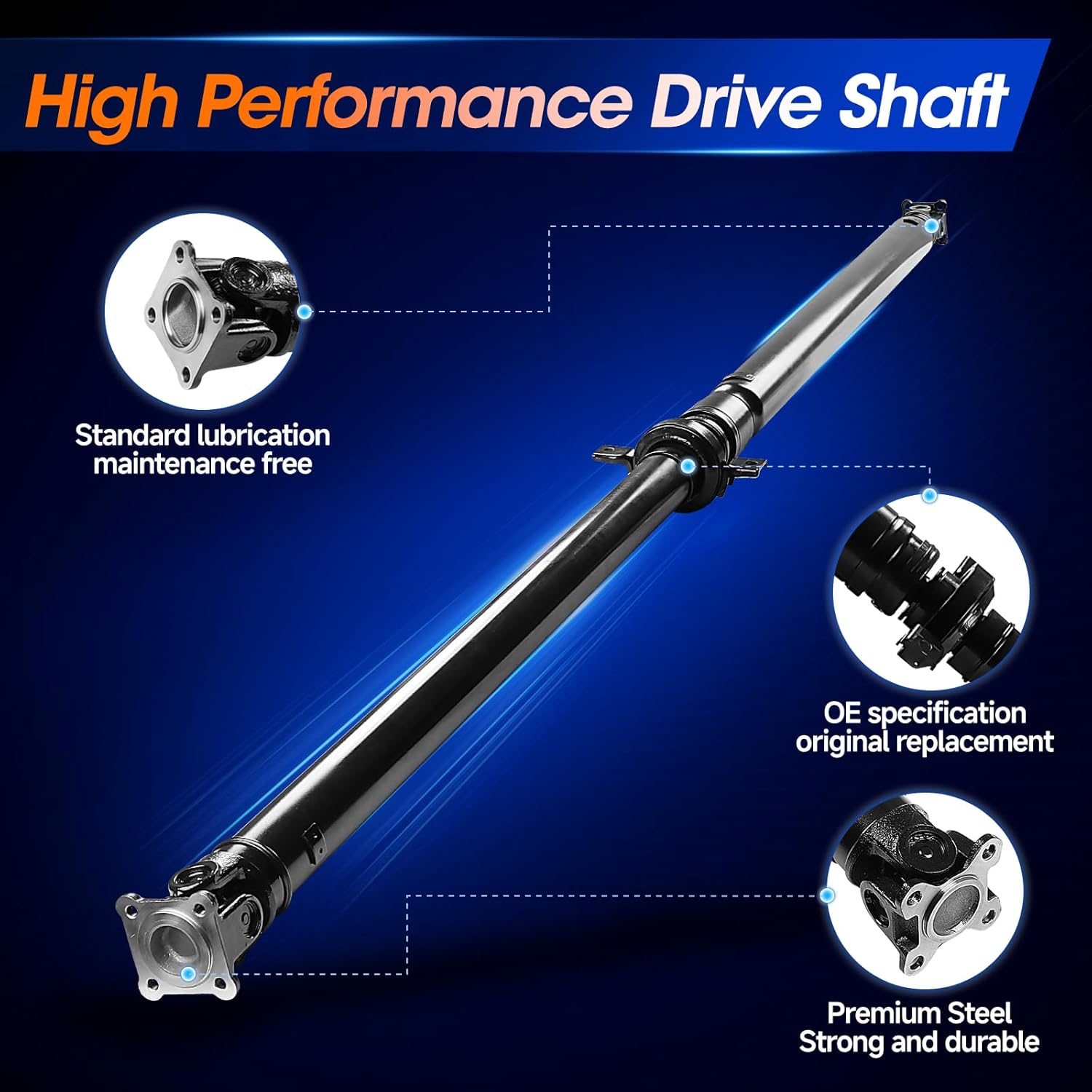 65-4011 Rear Drive Shaft Assembly Fit for Honda Pilot Acura MDX 2016-2020 SUV AWD, Complete Prop Shaft Driveshaft Replaces 986-298, 986298