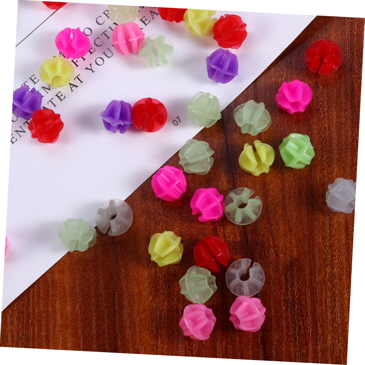 KICHOUSE Cycling Spoke Beads 180pcs Plastic Bike Wheel Spoke Beads Easy to Install for Standard Bike Spokes