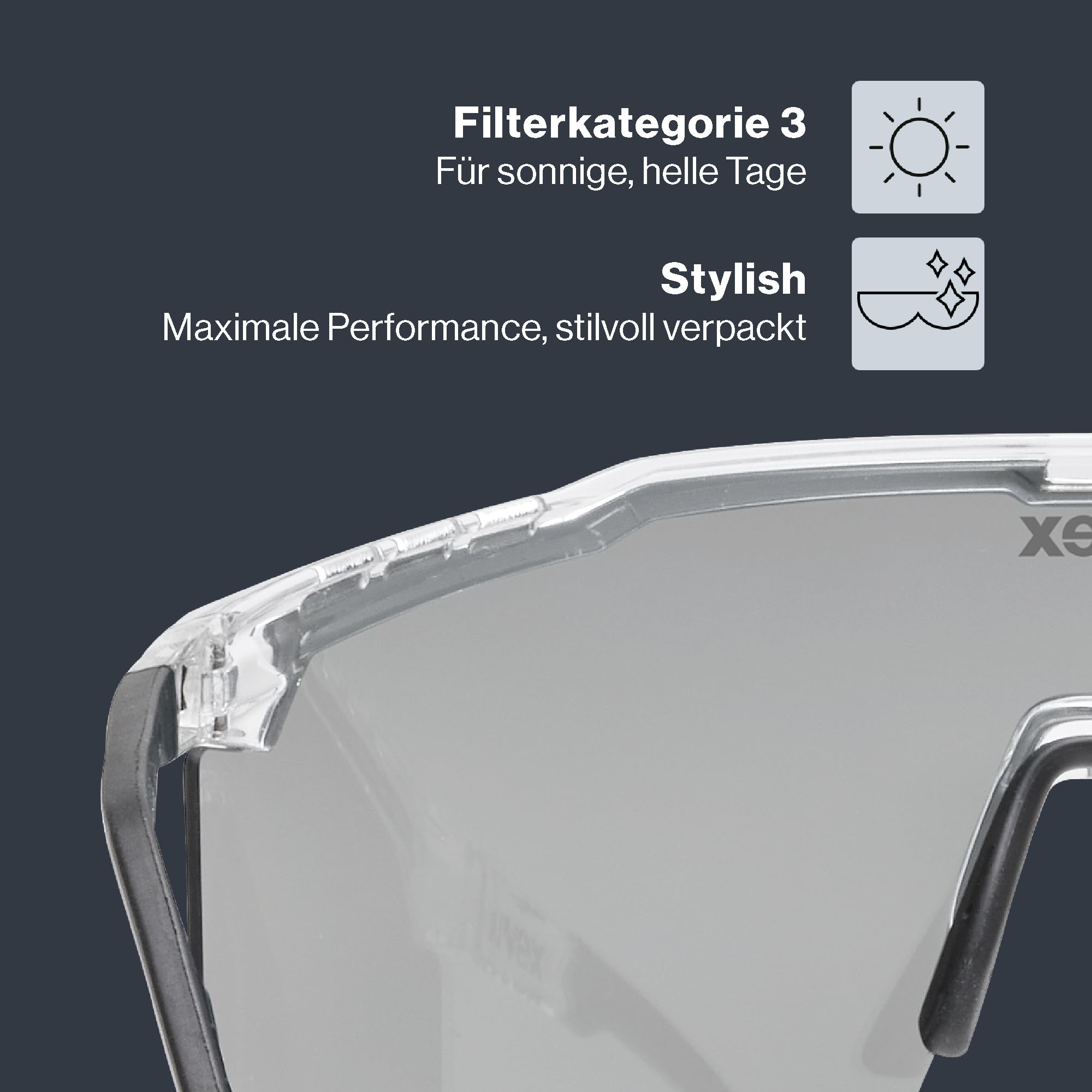 Uvex Unisex Flowline Sportbrille (1er Pack)