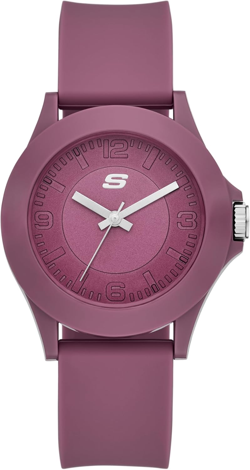 Skechers Women's Rosencrans Analog Pink Silicone Watch (Model: SR6346)
