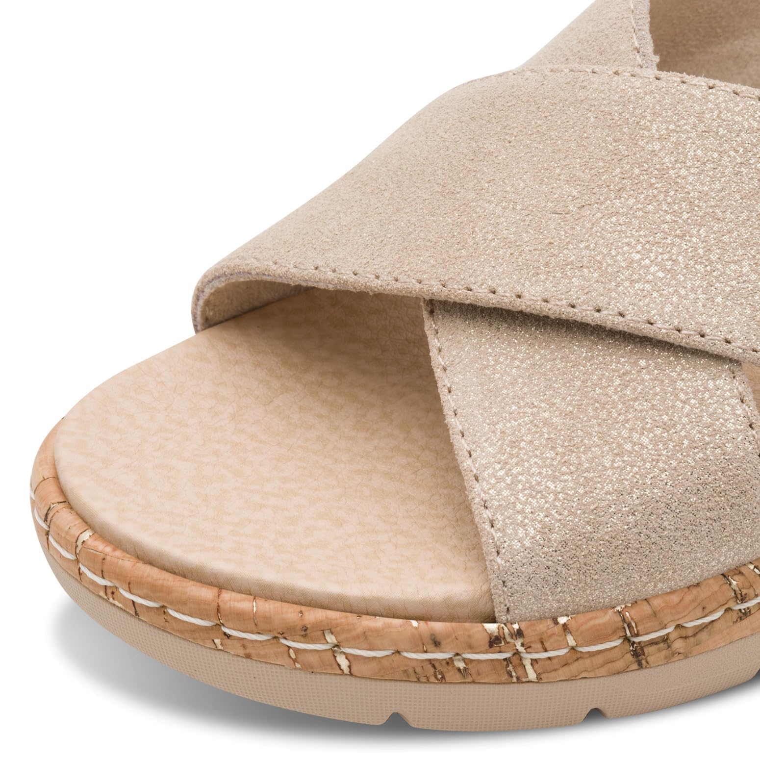 Jana Kobiety Jana Softline Leather Wedge/Plat Mule 8-27701-46Sandał płaski