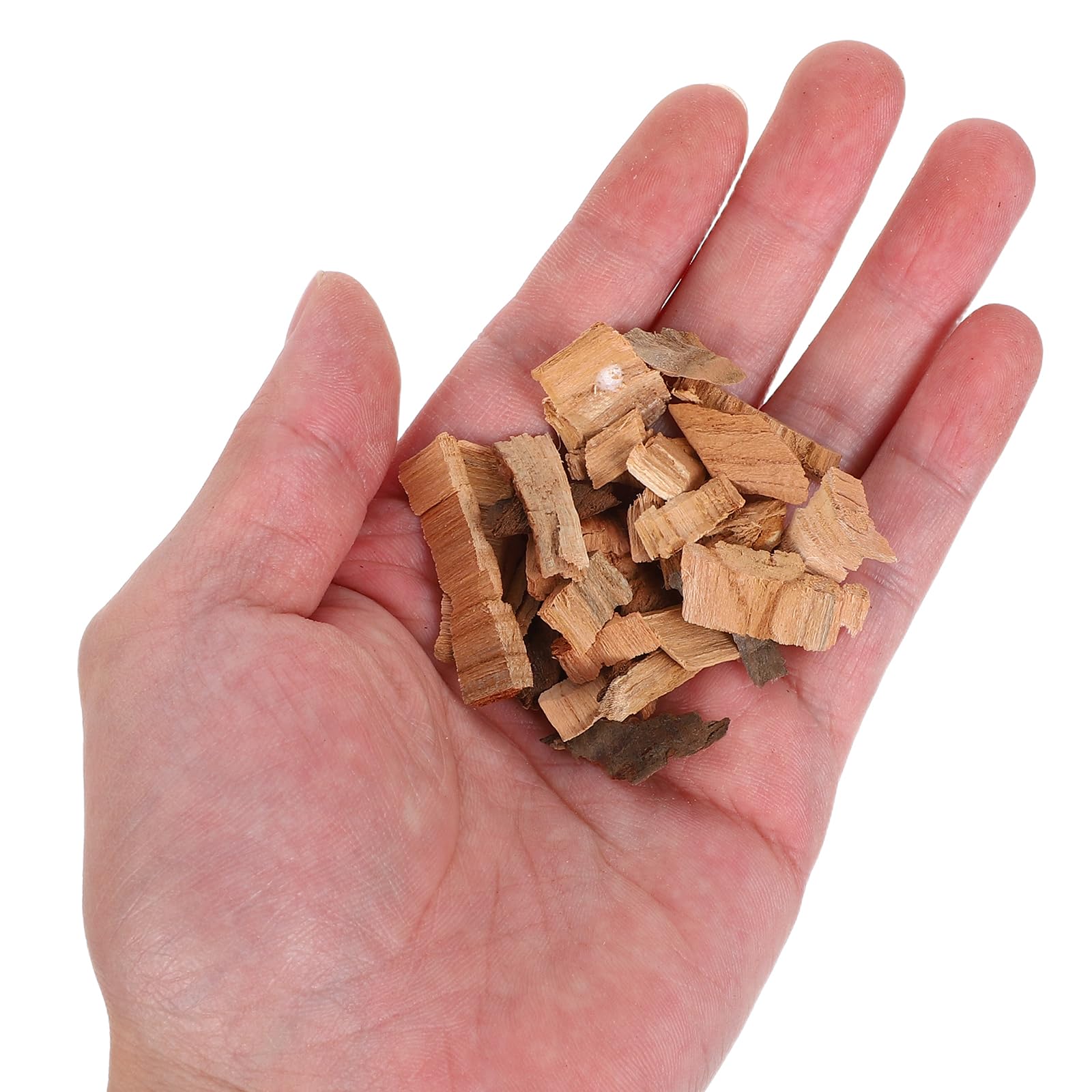 Toyvian Trucioli di Legno di Quercia Francese Tostati Medi 500 G per Produzione Vino e Whisky Fai da Te, Chips per Affumicare Barbecue, Forniture la Casa e Regalo per Amanti del Vino