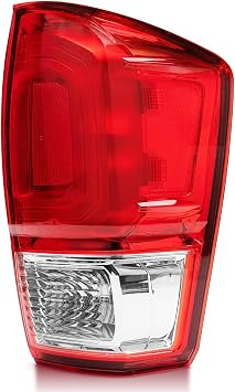 MAYELLO Right Passenger Side Tail Light with Bulbs, for Toyota Tacoma 2016-2023 FactoryStyle Plug & Play Replacement Rear Lamp