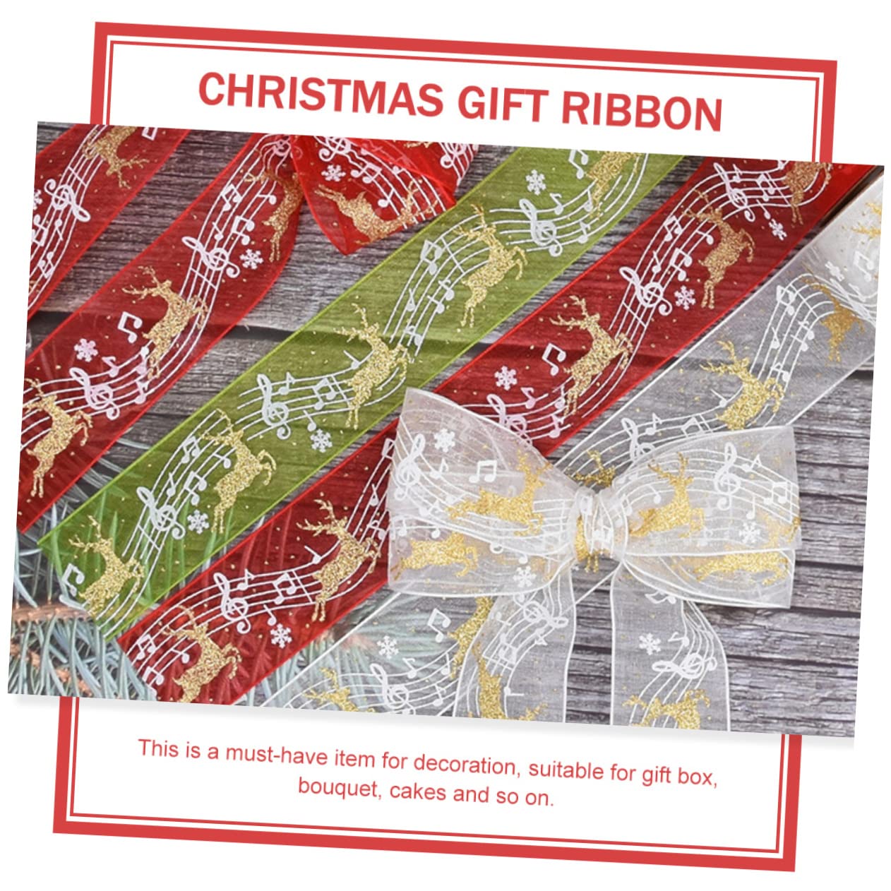 Operitacx 15stücke Teiliges Weihnachtsband Dekorative Geschenkbänder Pro Für Geschenkverpackung Party-dekoration Und -projekte