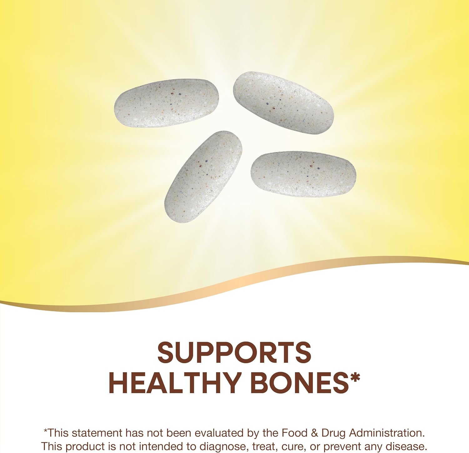 Nature’s Way Alive! Calcium Bone Support Tablets*, Max Absorption Calcium Supplement with Vitamins D3, K2, & Magnesium, Promotes Bone Health and Bone Density*, Gluten Free, 60 Tablets