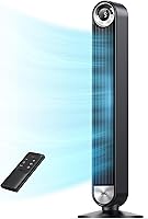 Dreo 42" Bladeless Tower Fan for Bedroom - 9 DC Speeds, 25dB Ultra-Quiet, 90° Oscillation, 28ft/s Velocity, 12H Timer
