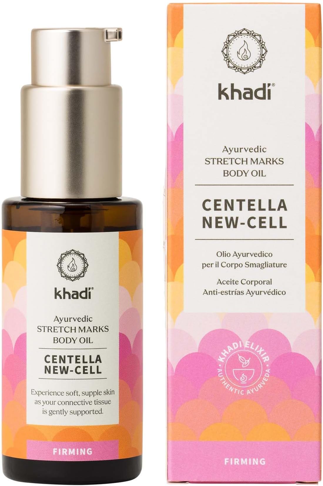 CENTELLA NEW-CELL Ayurvedic Elixir Skin & Soul Body Oil, 100% Natural, Herbal & Vegan, Firming oil for your skin, Refines, Renews, and Promotes Elasticity, 1.69 oz