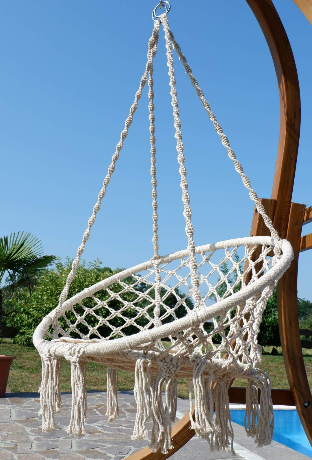 ALEOS. AS-S Design Chaise Suspendu Cruz avec Coussin (sans Support)