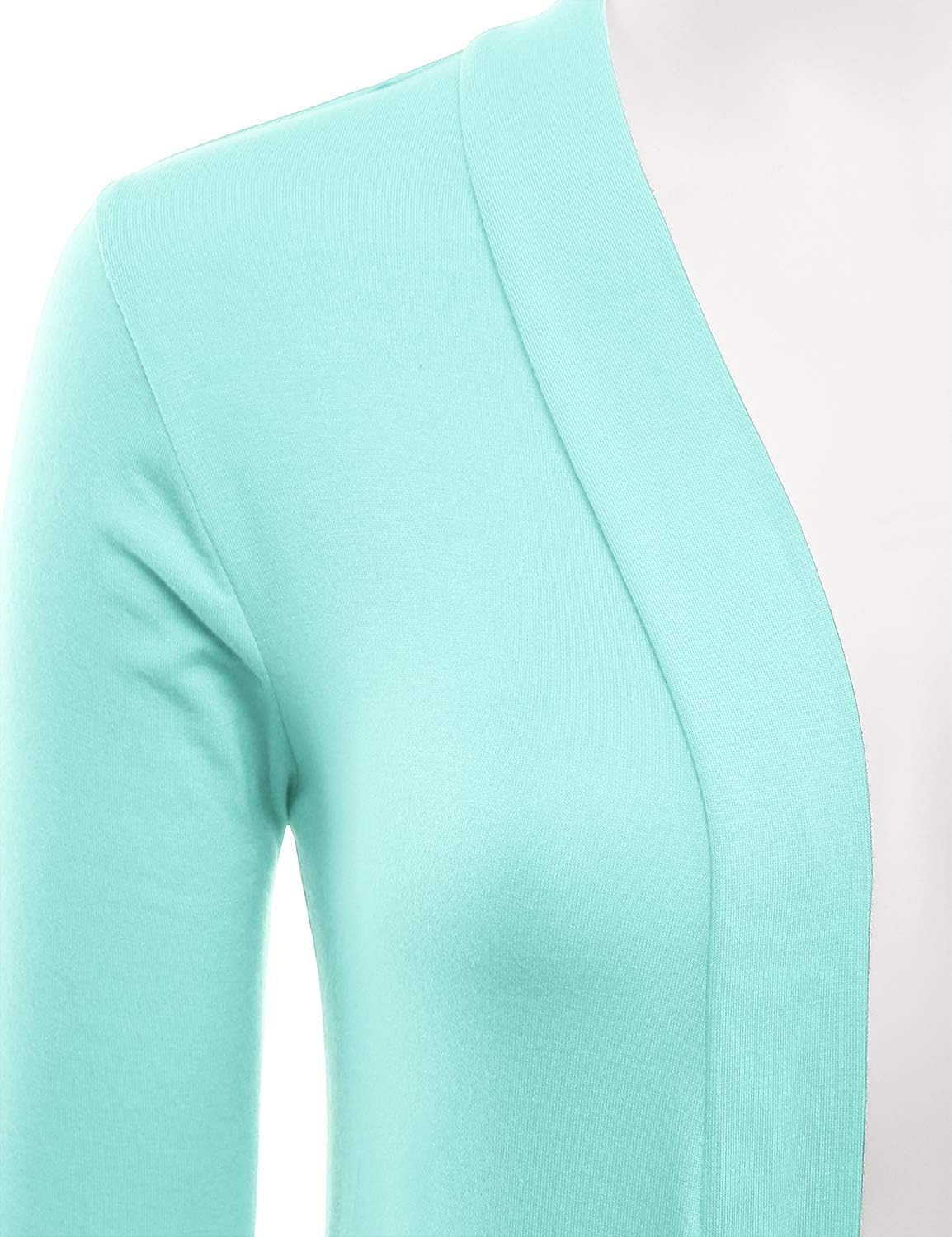 LALABEE Women's Draped Open-Front Long Sleeve Light Weight Cardigan (S~3XL) Small Lbt007_aqua