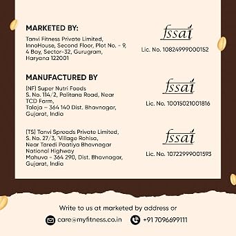 MYFITNESS Peanut Butter Chocolate Smooth Non-GMO Gluten-free No Preservative All Natural Ingredient High Protein Made with American Recipe (17.9 Ounce)