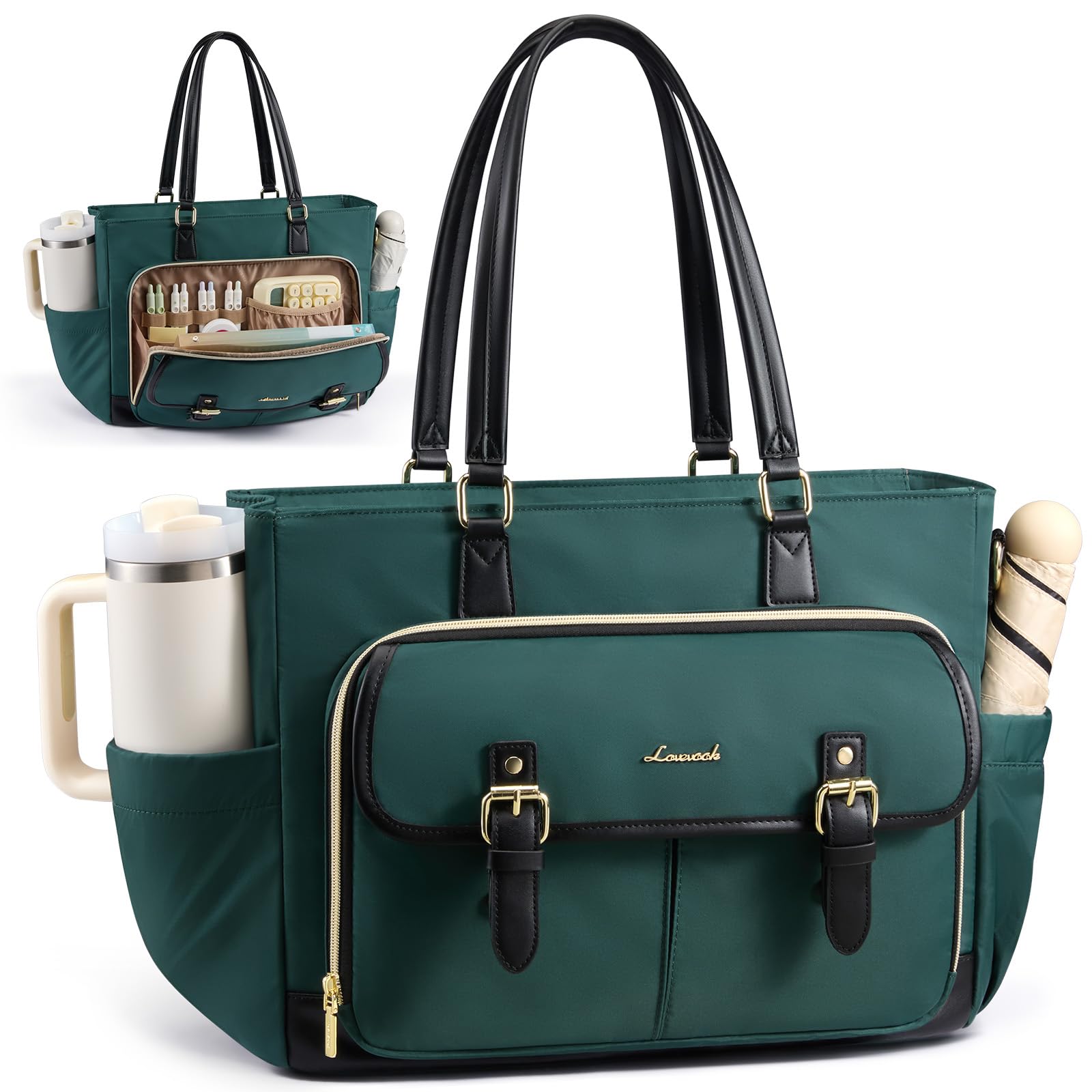 LOVEVOOK Tote Bag for Women, Work Laptop Bag for Teachers and Nurses