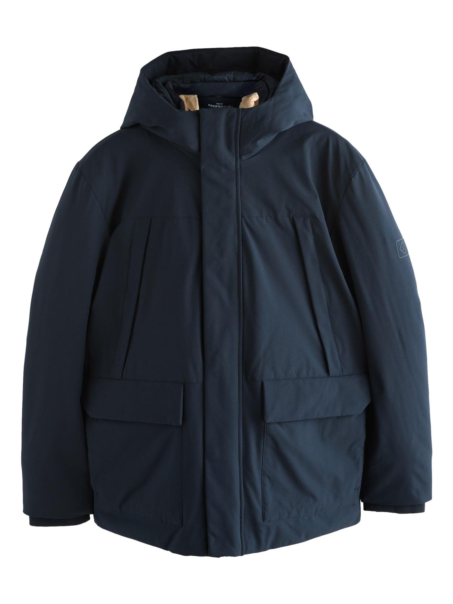 NEXT Uomini Parka ThermoGen con interno in sherpa Blu marino Medium