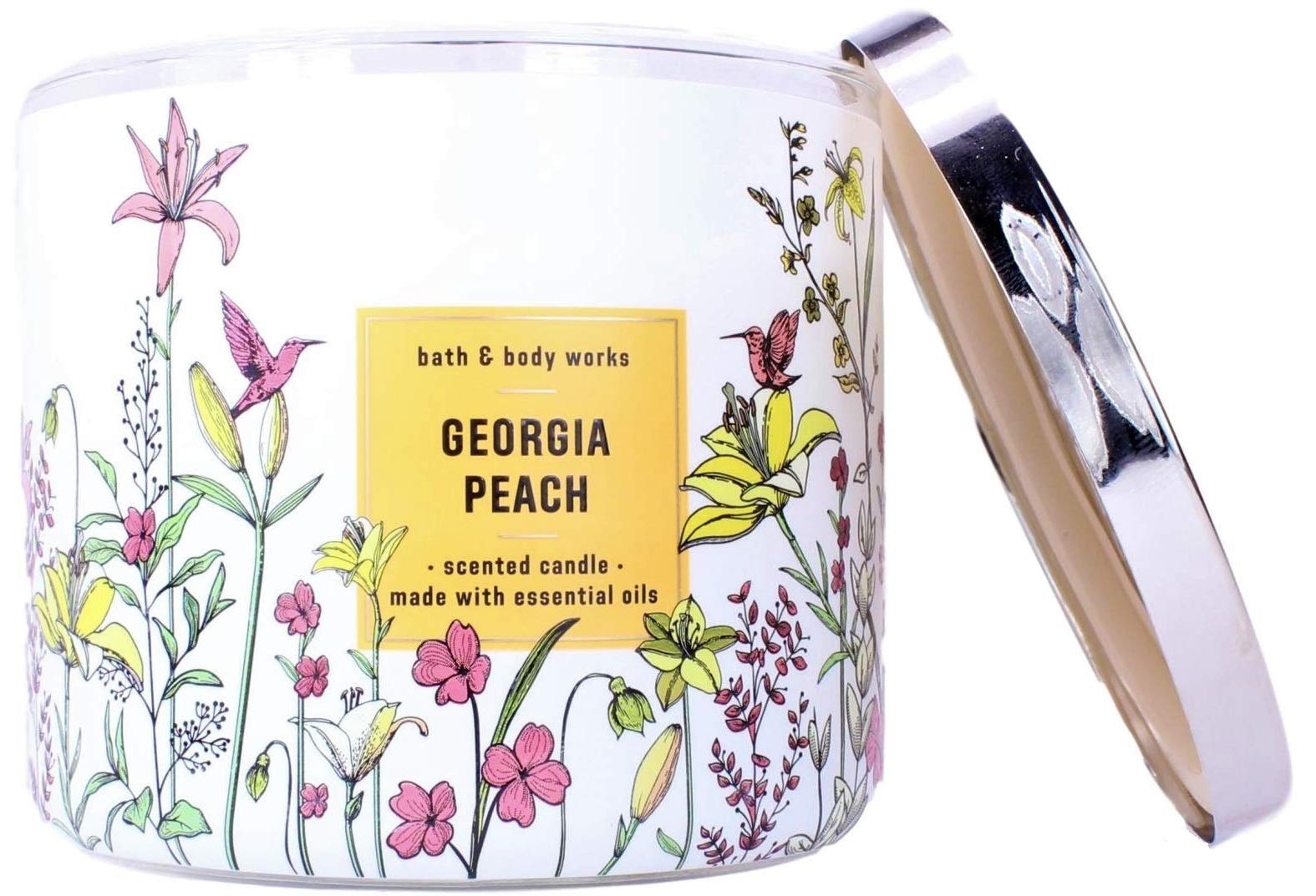 White Barn Bath and Body Works Georgia Peach 3 Wick Scented Candle 14.5 Ounce (2020)