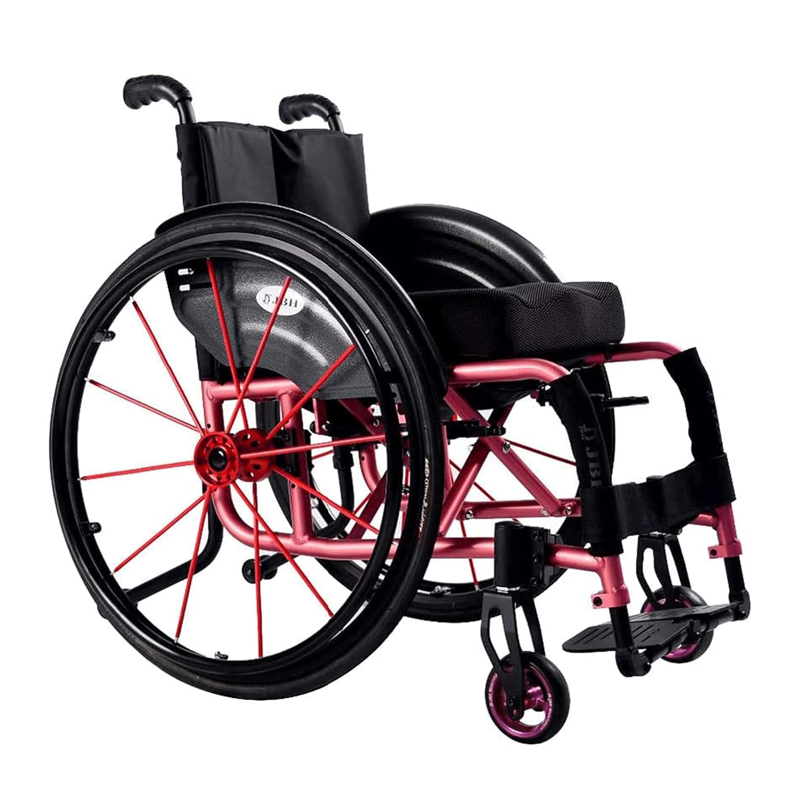 Wózek Inwalidzki Zelfrijdende handmatige rolstoel Lichtgewicht transportrolstoel Aluminium frame Rolstoel met armleuning Belasting 100 kg Przenośny